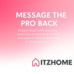 Message the Professional Back