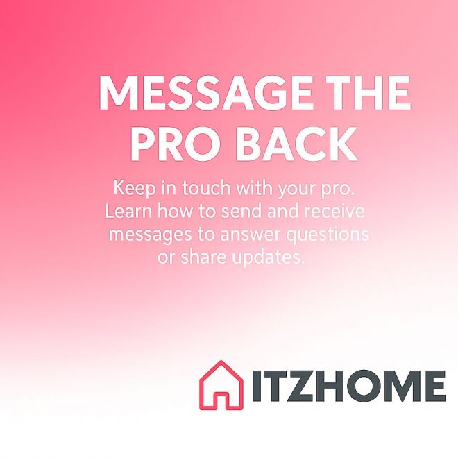 Message the Professional Back